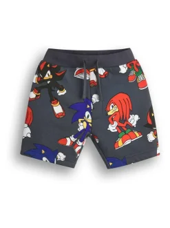 Vanilla Underground Grey Boys Sonic Sweatshirt and Shorts Set Sale