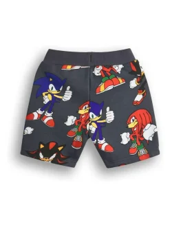 Vanilla Underground Grey Boys Sonic Sweatshirt and Shorts Set Sale