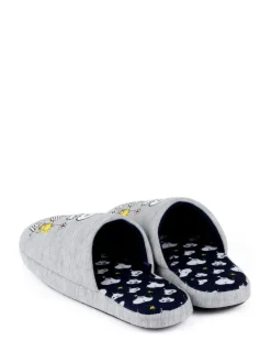 Vanilla Underground Grey Snoopy Womens Winter Mule Slippers Online