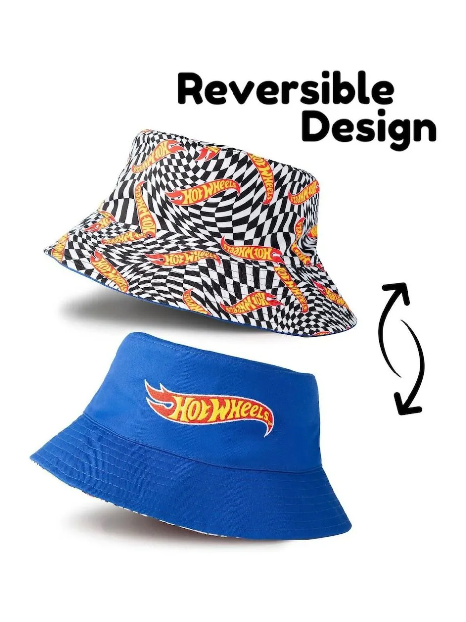 Vanilla Underground Multi Boys Hot Wheels Reversible Bucket Hat Discount