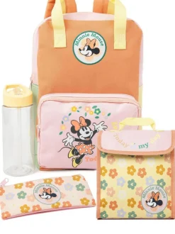 Vanilla Underground Pink Disney Girls Minnie Mouse 4 Piece Backpack Set Outlet