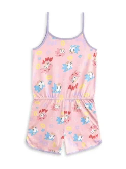 Vanilla Underground Pink Girls Sonic The Hedgehog Sleeveless Playsuit New