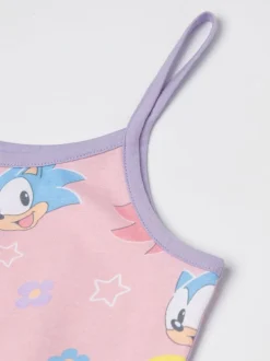 Vanilla Underground Pink Girls Sonic The Hedgehog Sleeveless Playsuit New