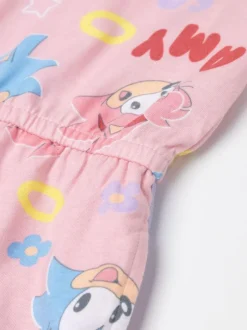 Vanilla Underground Pink Girls Sonic The Hedgehog Sleeveless Playsuit New