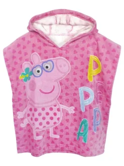 Vanilla Underground Pink Girls Peppa Pig Swimsuit and Towel Poncho Set. Best
