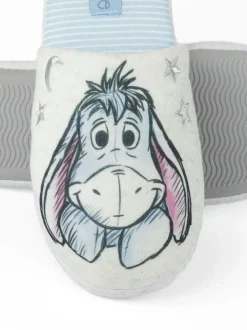 Vanilla Underground White Eeyore Womens Winter Mule Slippers New