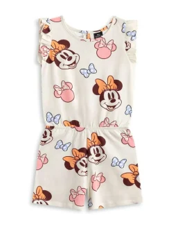 Vanilla Underground White Disney Minnie Mouse Multicoloured Sleeveless Playsuit Best