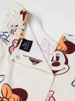 Vanilla Underground White Disney Minnie Mouse Multicoloured Sleeveless Playsuit Best