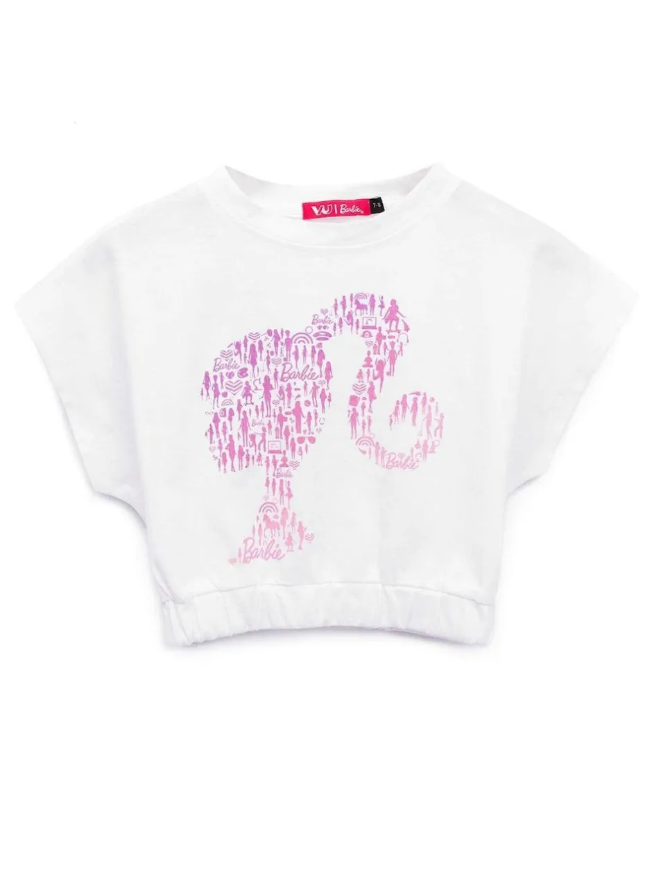 Vanilla Underground Barbie Girls Top & Short 2 Piece Set White Sale