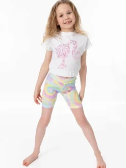 Vanilla Underground Barbie Girls Top & Short 2 Piece Set White Sale