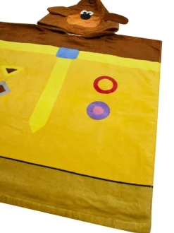Vanilla Underground Yellow Hey Duggee 100% Cotton Character Towel Poncho Sale