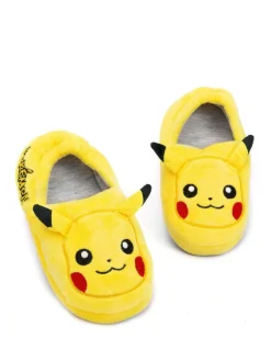Vanilla Underground Yellow Pokemon Winter Slippers Clearance