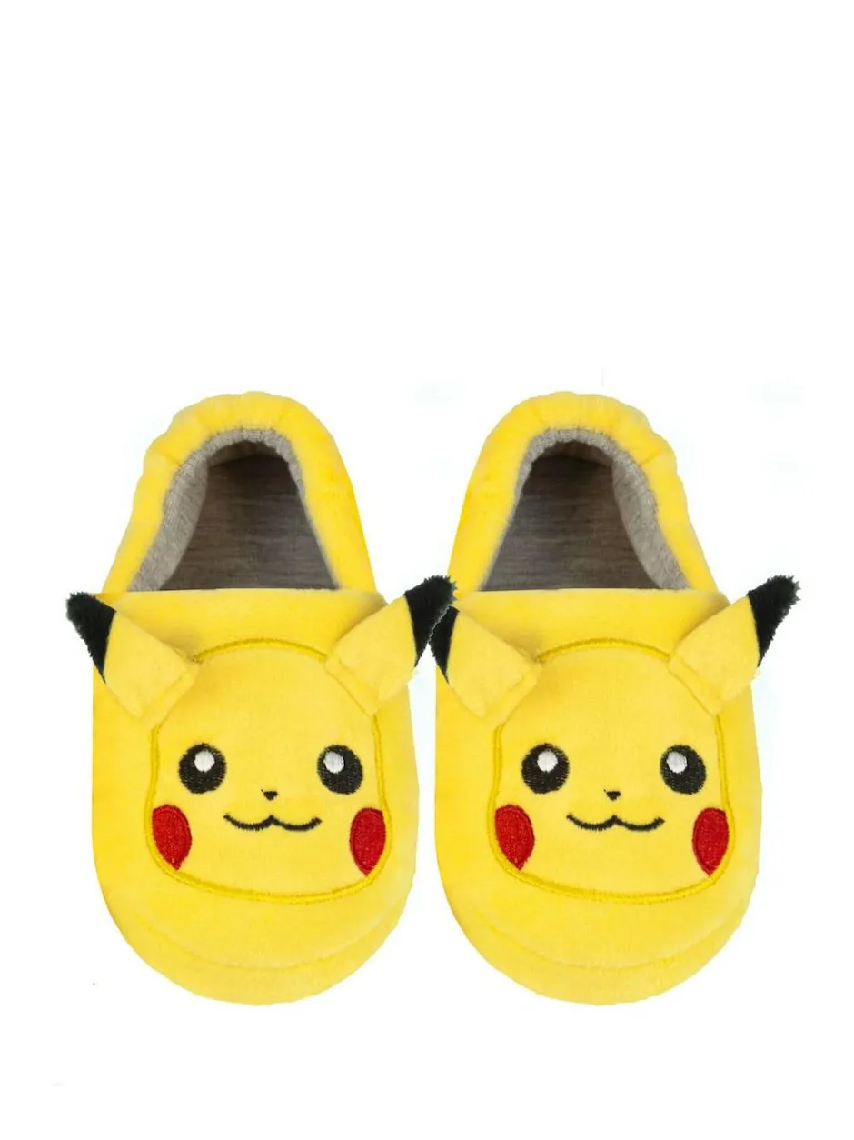 Vanilla Underground Yellow Pokemon Winter Slippers Clearance