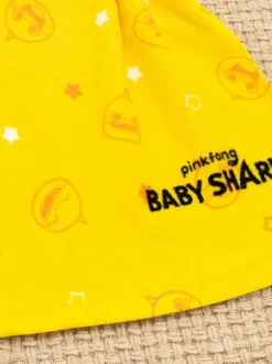 Vanilla Underground Yellow Character Baby Shark 100% Cotton Towel Poncho New