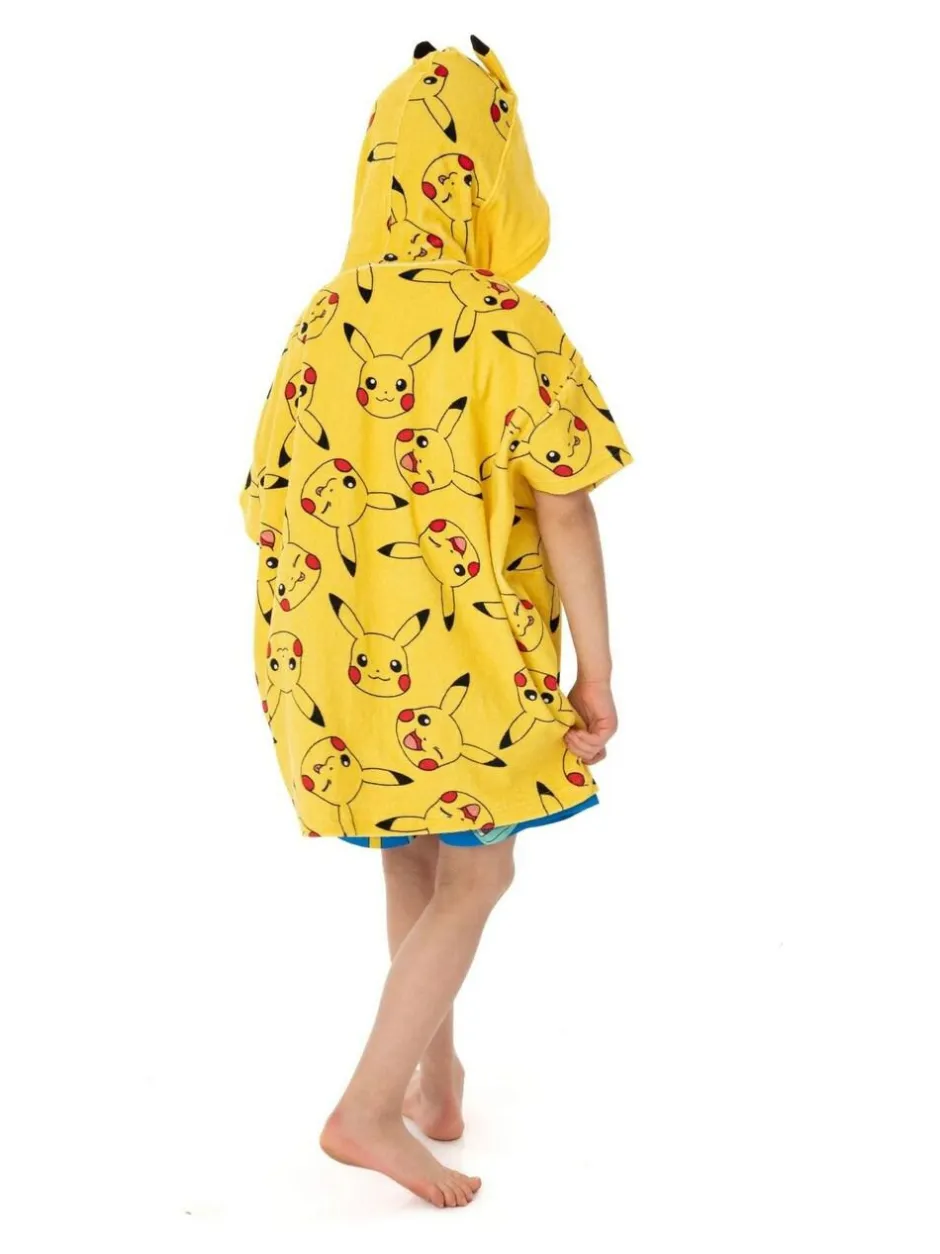 Vanilla Underground Yellow Pokémon Character Towel Poncho New