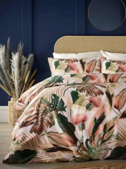Vantona Multi 100% Cotton Sienna Tropical Duvet Cover Set