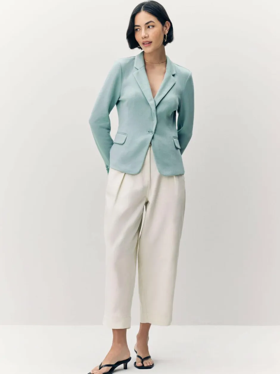 VERO MODA Light Teal Fitted Blazer Online