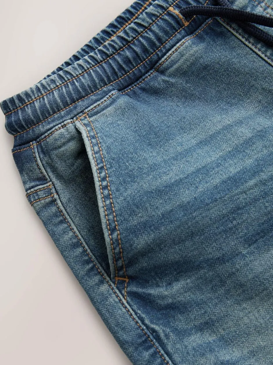 Next Cargo Jeans With Elasticated Waist (3-16yrs) Vintage Blue Sale