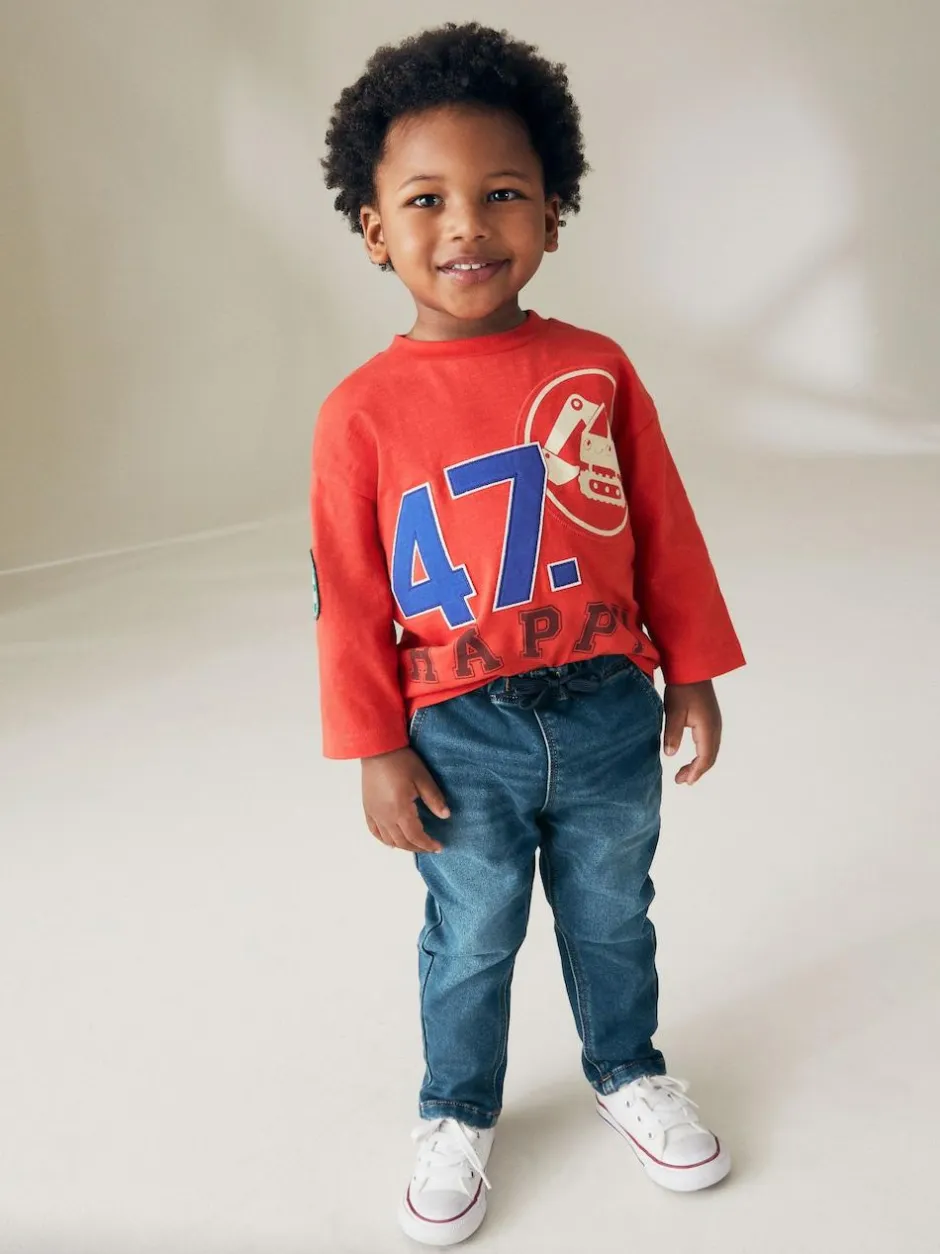 Next Super Soft Pull-On Jeans With Stretch (3mths-7yrs) Vintage Wash Online