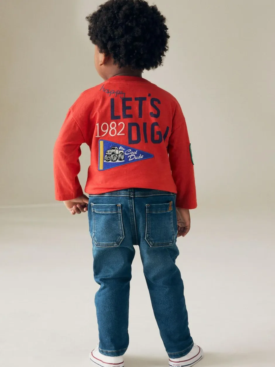 Next Super Soft Pull-On Jeans With Stretch (3mths-7yrs) Vintage Wash Online