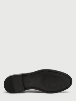 Walk London Brown Leather Putney Tassel Loafers Online