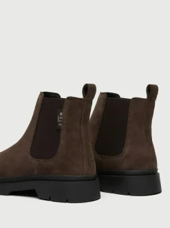 Walk London Brown Suede Callum Chelsea Boots Best