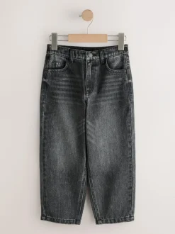 Next Baggy Tapered Authentic Jeans (3-16yrs) Washed Black
