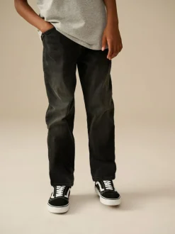 Next Washed Black Loose Fit Stretch Jeans (3-17yrs) Clearance