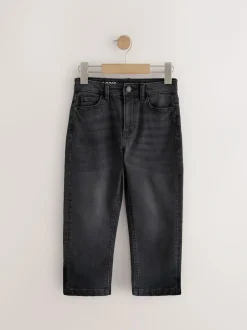Next Washed Black Loose Fit Stretch Jeans (3-17yrs) Clearance