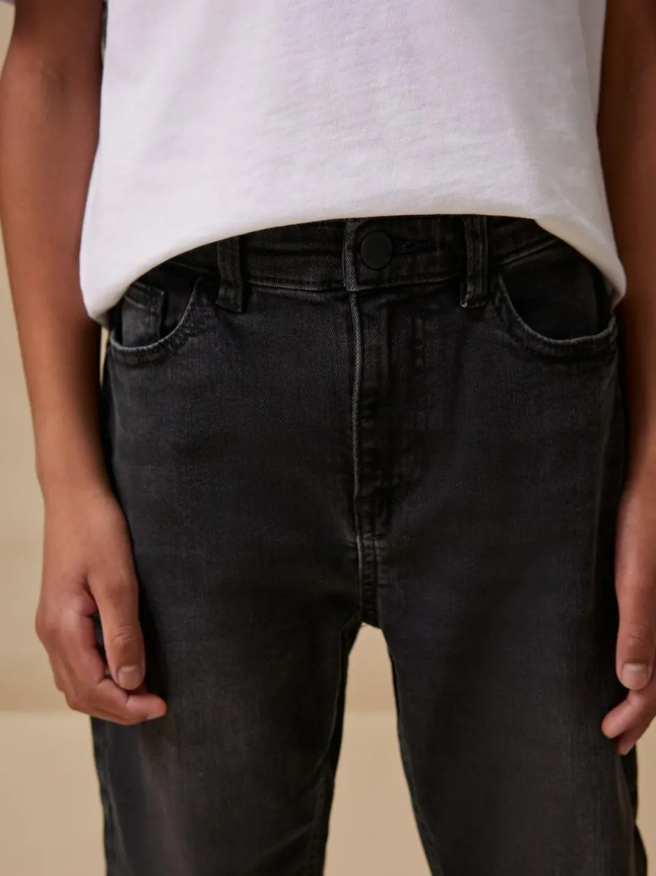 Next Washed Black Regular Fit Stretch Jeans (3-17yrs) Online