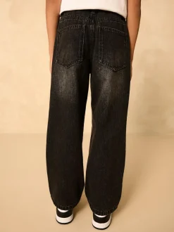Next Washed Black Wide Fit Authentic Jeans (3-16yrs) Clearance