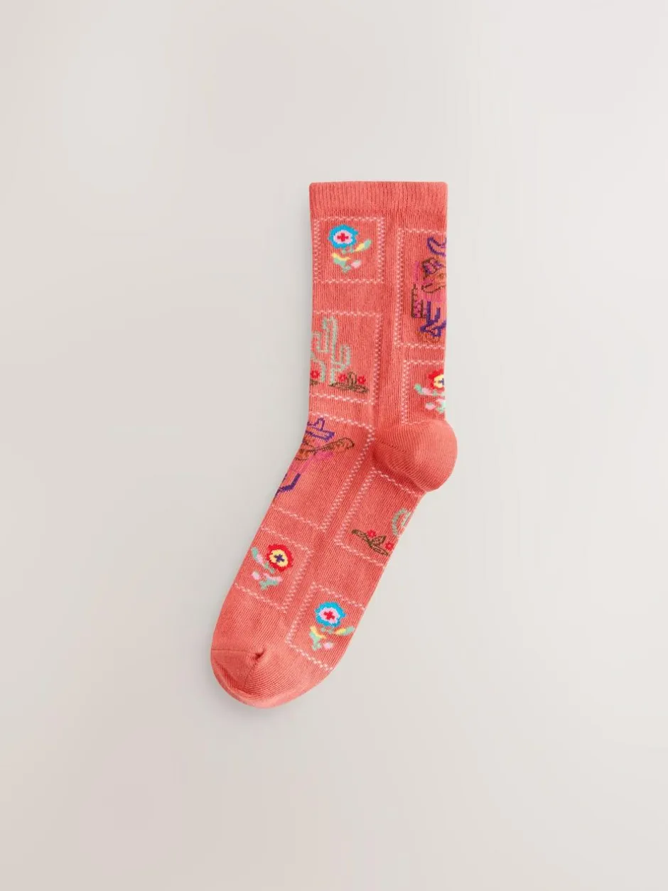Next Western Neutral Textured Ankle Socks 3 Pack Online