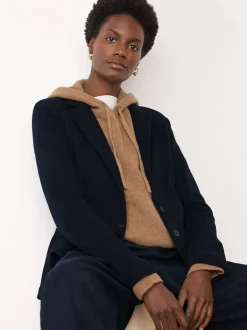 Whistles Blue Slim Jersey Jacket Online