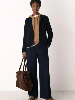 Whistles Blue Slim Jersey Jacket Online