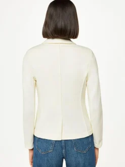 Whistles White Slim Jersey Jacket Outlet