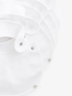 Next White 100% Cotton Baby Bibs 5 Pack Online