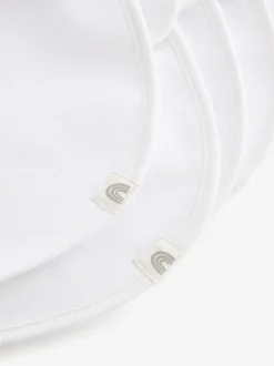 Next White 100% Cotton Baby Bibs 5 Pack Online
