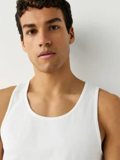Next White 100% Cotton Layering Vests 10 Pack