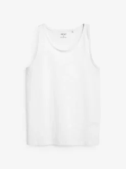 Next White 100% Cotton Layering Vests 10 Pack