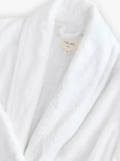 Next 100% Cotton Towelling Dressing Gown White