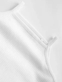 Next White 5 Pack Baby Strappy Bodysuits Hot