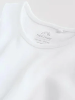Next White 5 Pack Baby Vest Bodysuits Discount