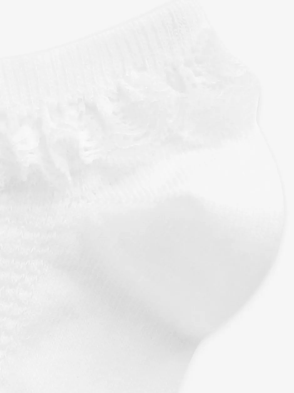 Next White 5 Pack Cotton Rich Ruffle Trainer Socks Online
