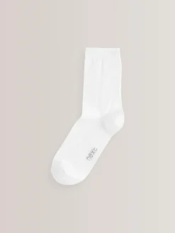 Next 10 Pack Cotton Rich Socks White Outlet