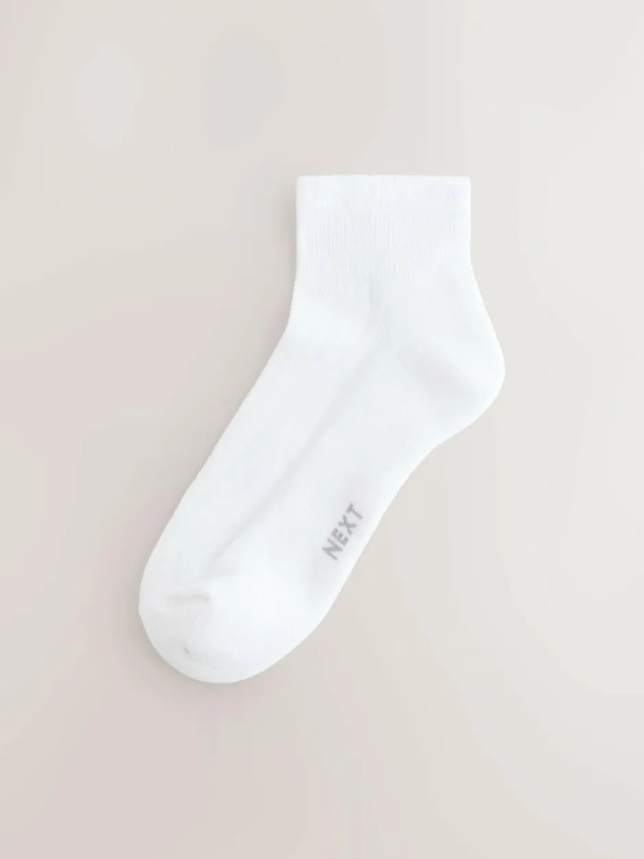 Next 10 Pack Cushioned Mid Trainer Socks White Online