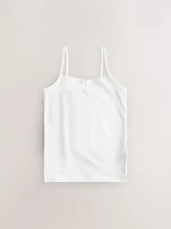 Next White 10 Pack Elastic Strappy Cami Vests (1.5-16yrs) Hot