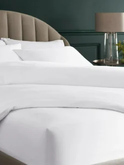 Next White 300 Thread Count Collection Luxe 100% Cotton Extra Deep Fitted Sheet Discount