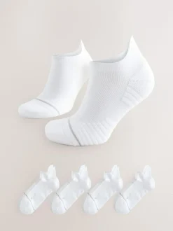 Next Active Cushioned Sports Trainer Socks 4 Pack White Sale