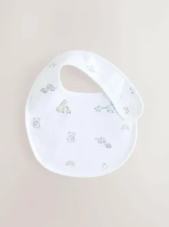 Next White Baby Bib 5 Pack New