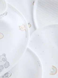 Next White Baby Bib 5 Pack New